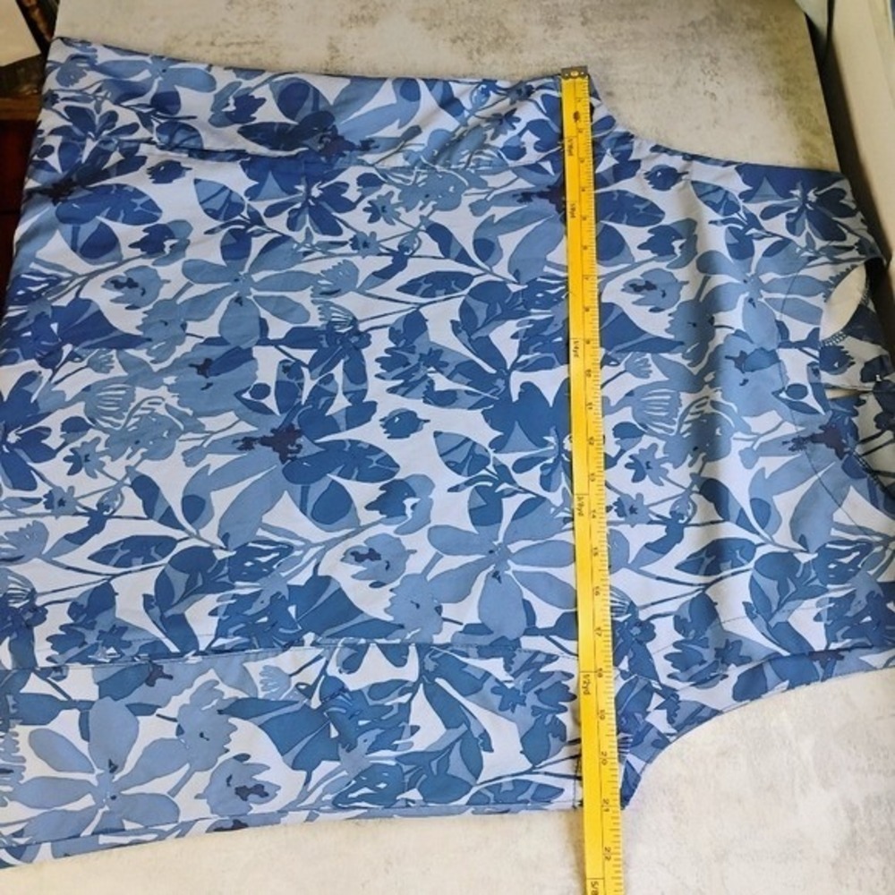 RipSkirt Hawaii Dress Womens Large Blue Floral Pockets Tropical Beachy Vacation - Picture 11 of 12